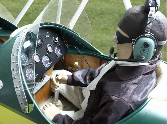 Cockpit mit Pilot